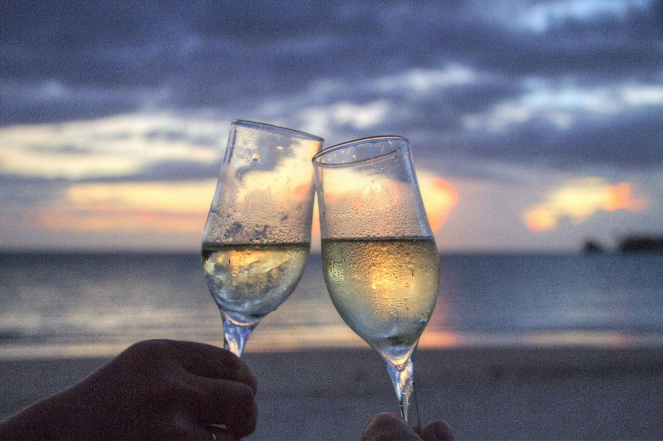 Champagne toast celebration